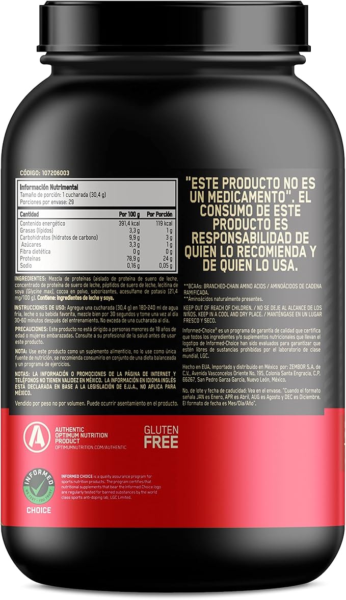 Gold Standard 100% Whey - 2 Lbs