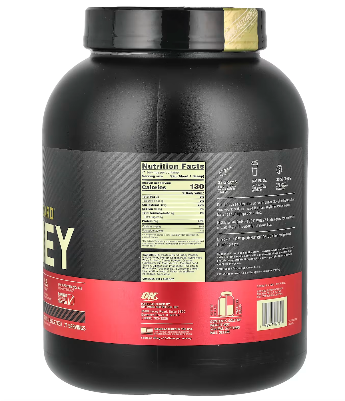 Gold Standard 100% Whey - 5 Lbs