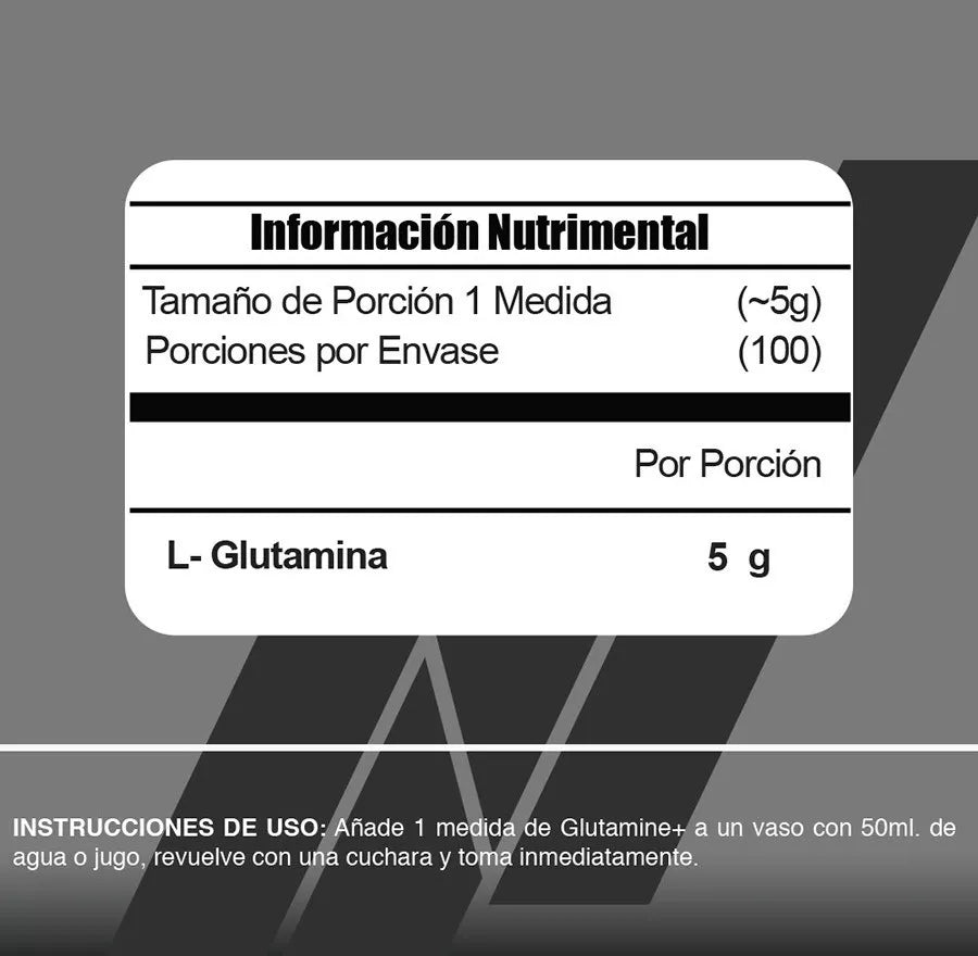Glutamina Meta Nutrition - 500 Gr (100 Serv)