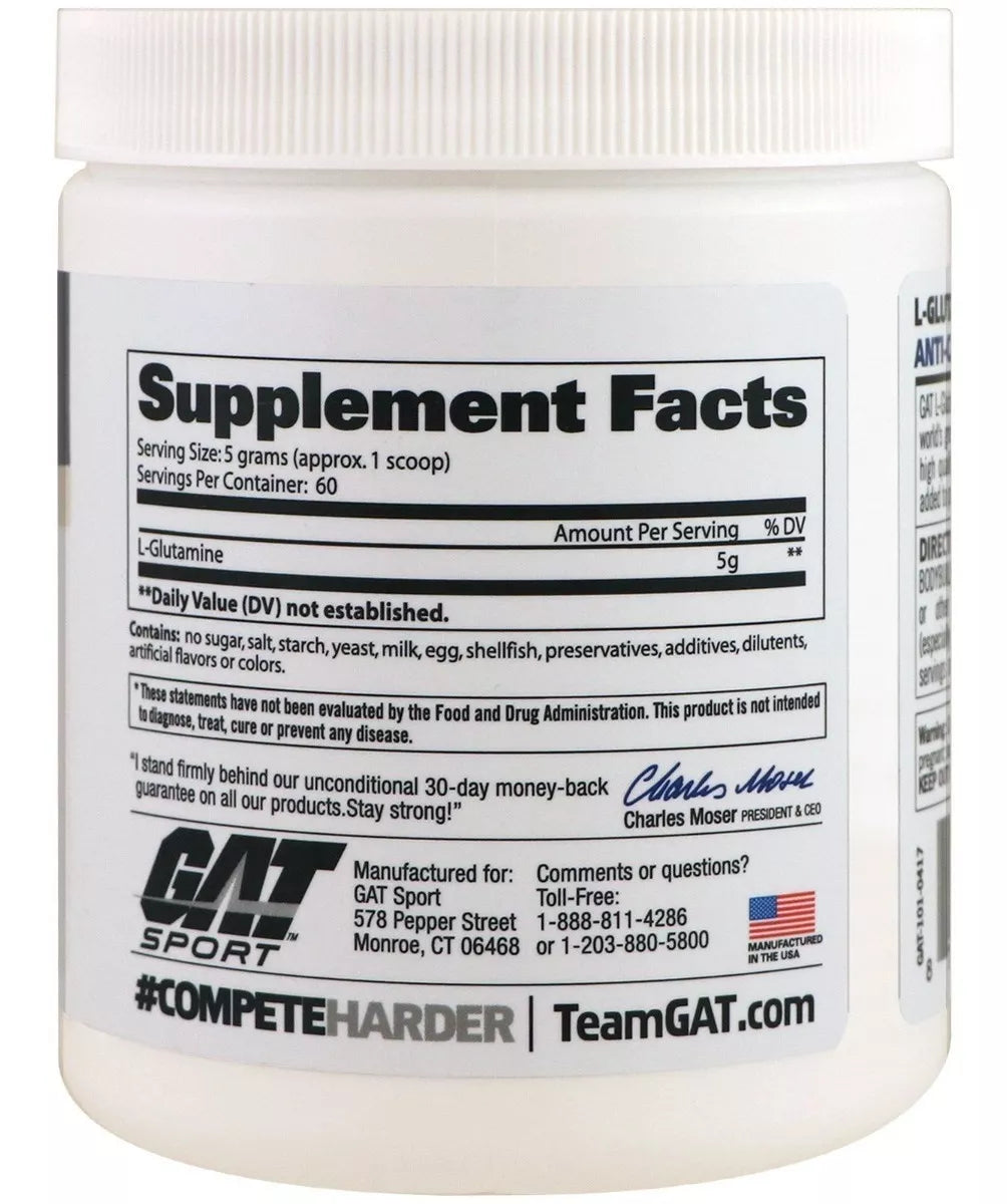 Glutamina GAT - 300 Gr (60 Serv)