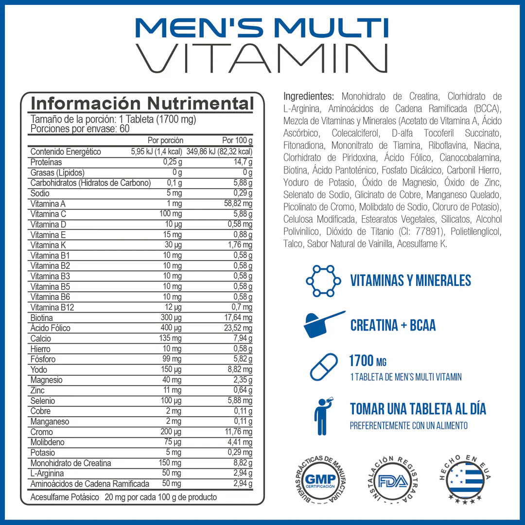 Mens Multi Vitamin Forzagen - 60 Tabs