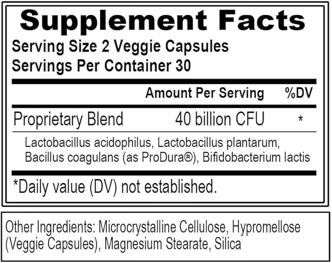 PROBIOTIC EVL 40 BILLION CFU 60 CAPS