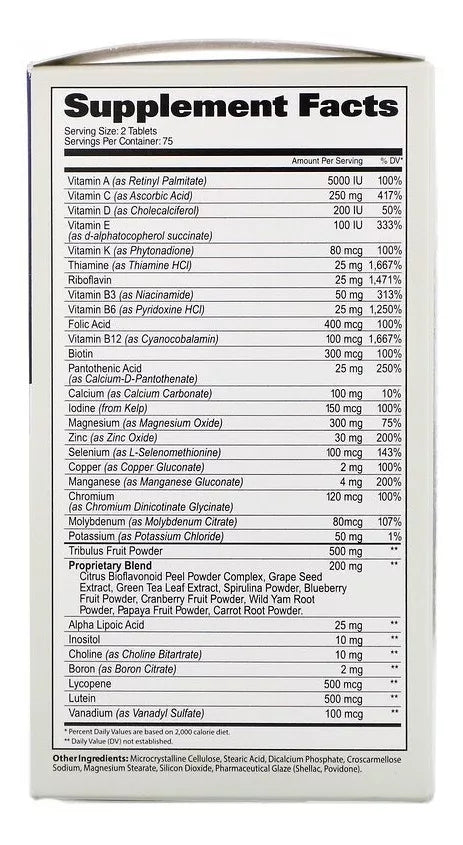 Mens Multi + Test - 150 Tabs